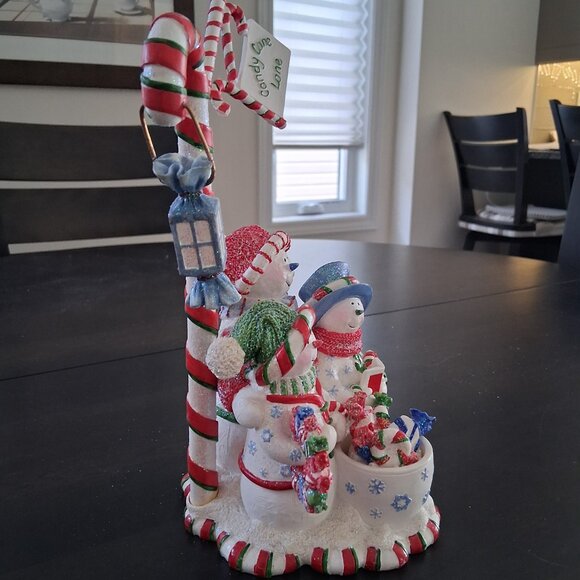 Betty Singer Collection Candy Can Lane Christmas Snowman Ornament - Picture 6 of 7